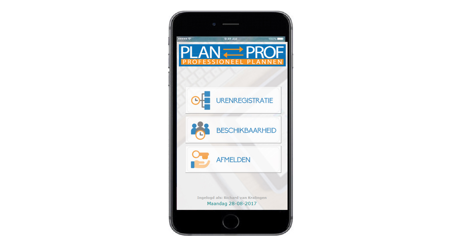PlanProf - mobiele oplossing